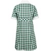 Dress - green/white check